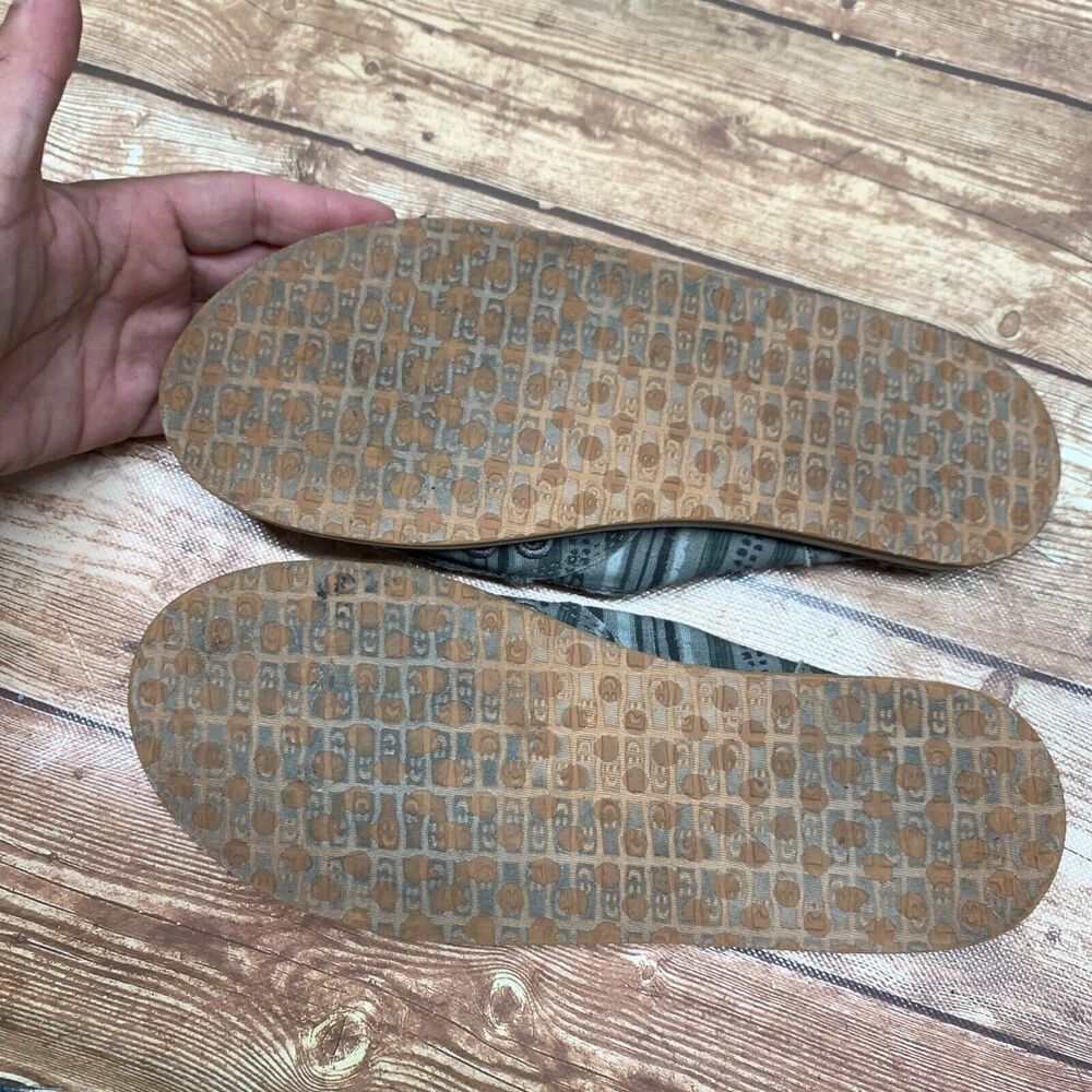 Sanuk‎ Shoes Womens 6 Casual Loafer Sneakers Flats Comfort Gray Fabric Slip On - Picture 4 of 13